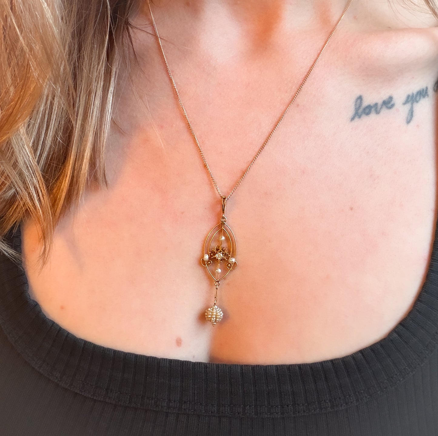Snowflake Lavalier Necklace