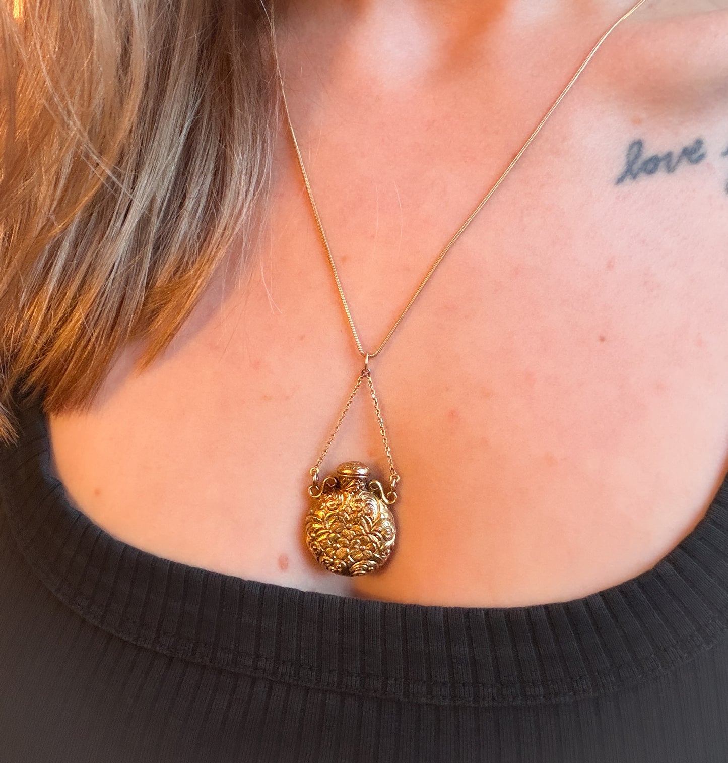 Victorian Perfume Bottle Pendant