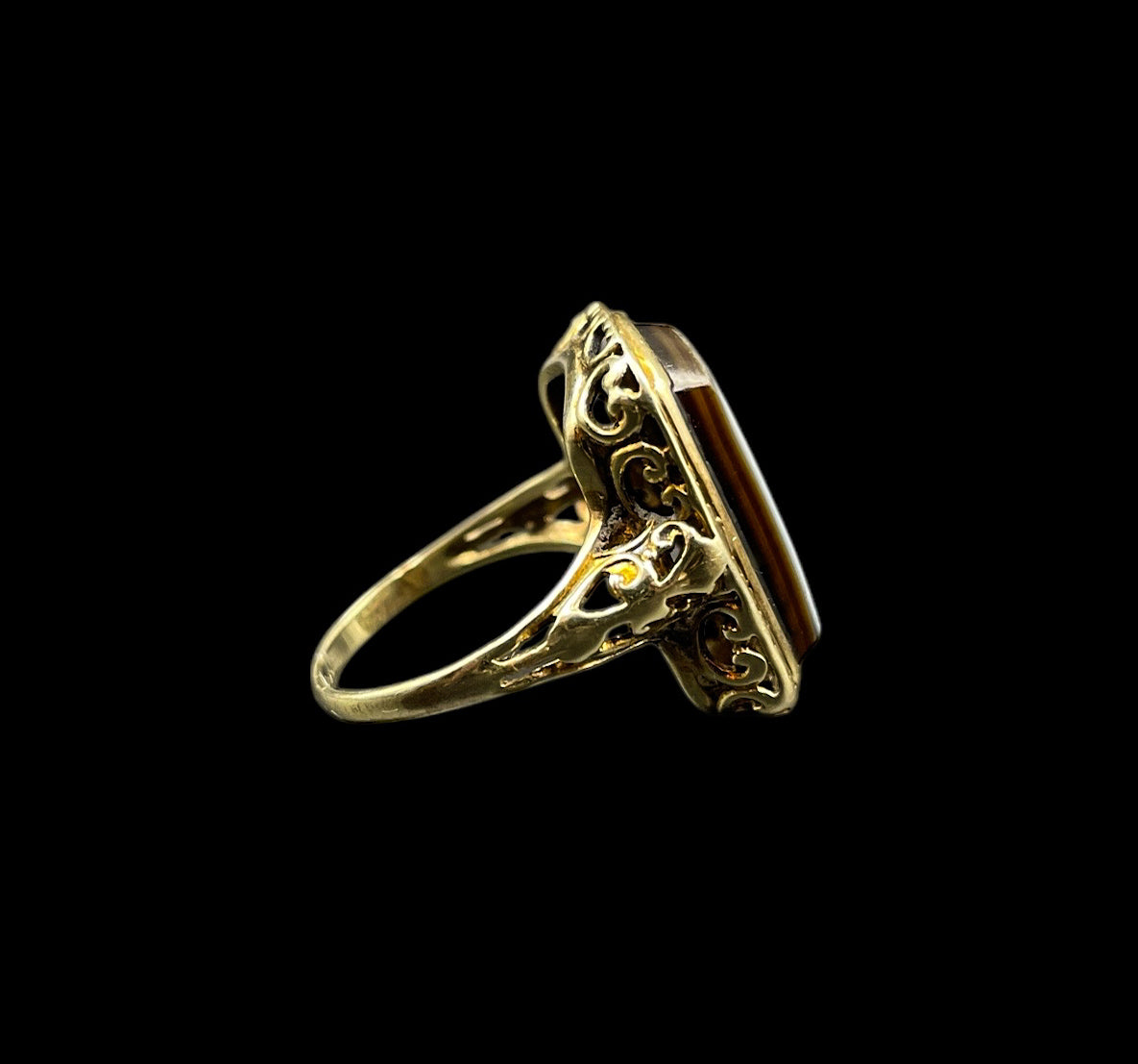 Floral Intaglio Ring