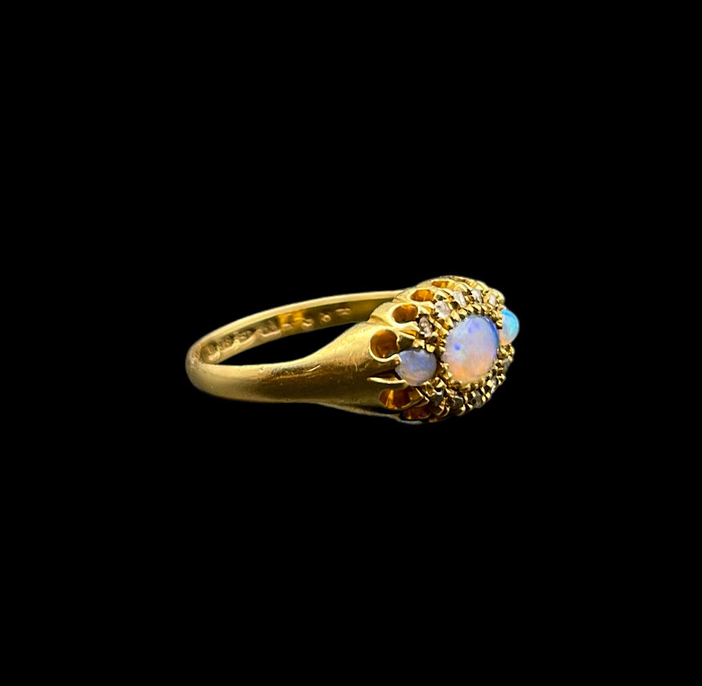 Opal and Diamond Ring