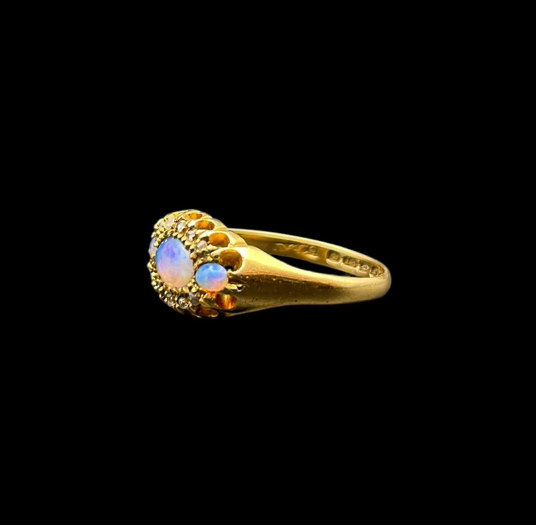 Opal and Diamond Ring