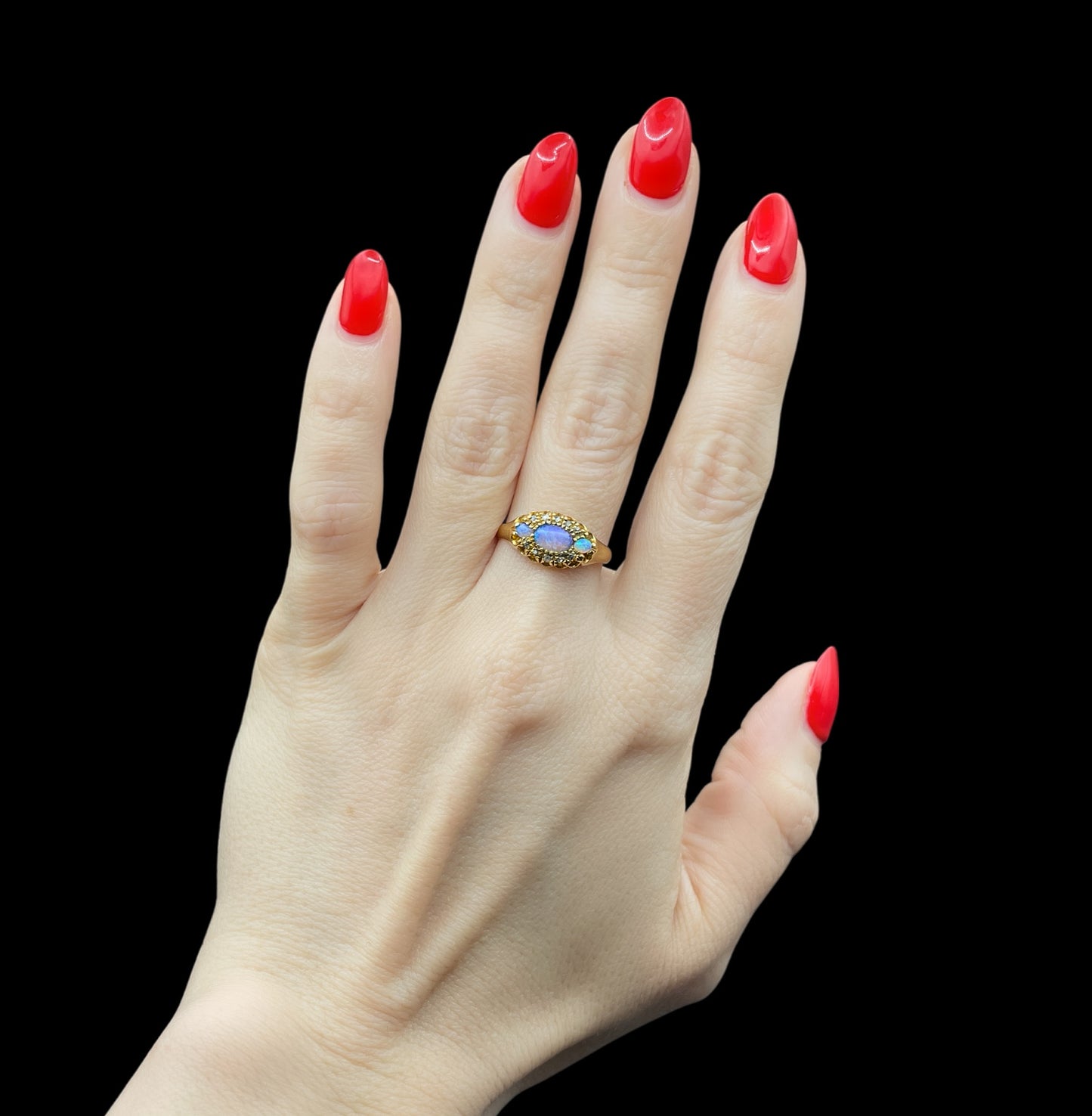 Opal and Diamond Ring