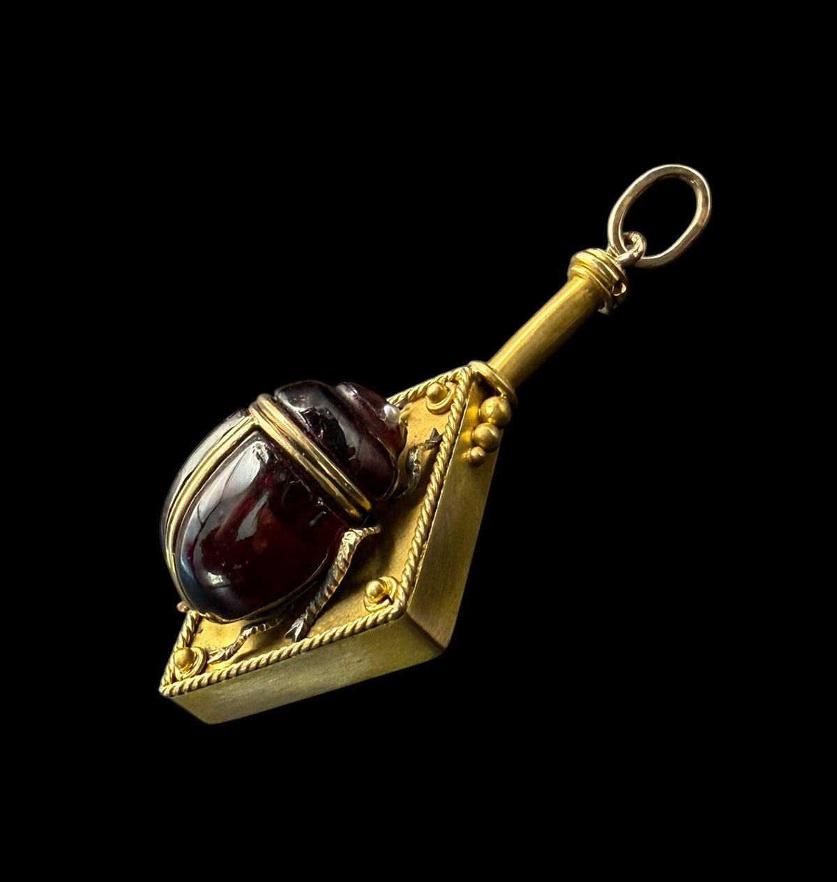 Garnet Scarab Pendant