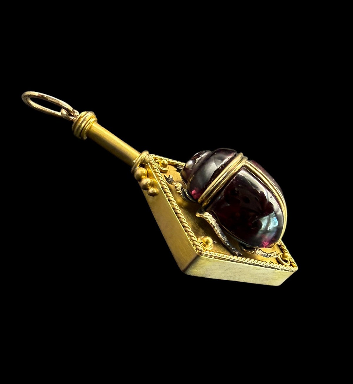 Garnet Scarab Pendant