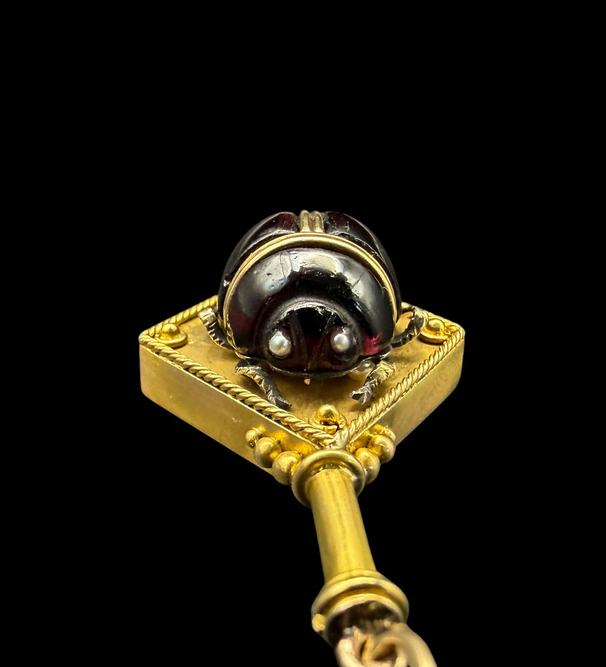 Garnet Scarab Pendant