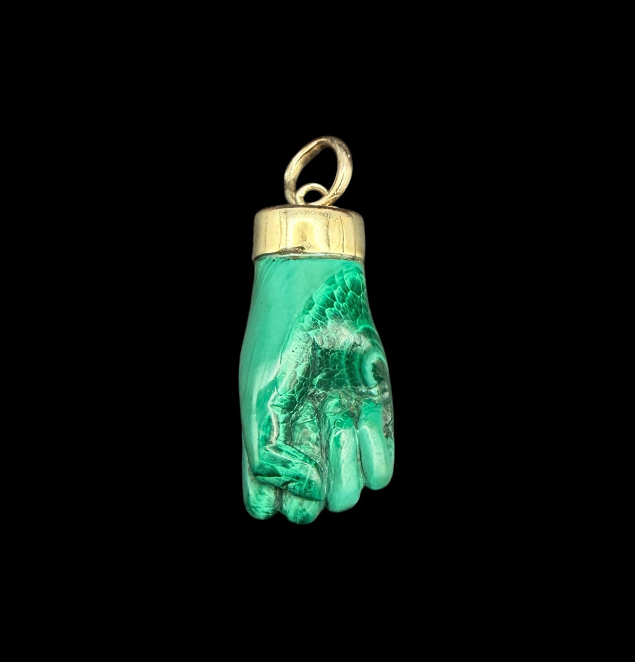 Malachite Fist Pendant