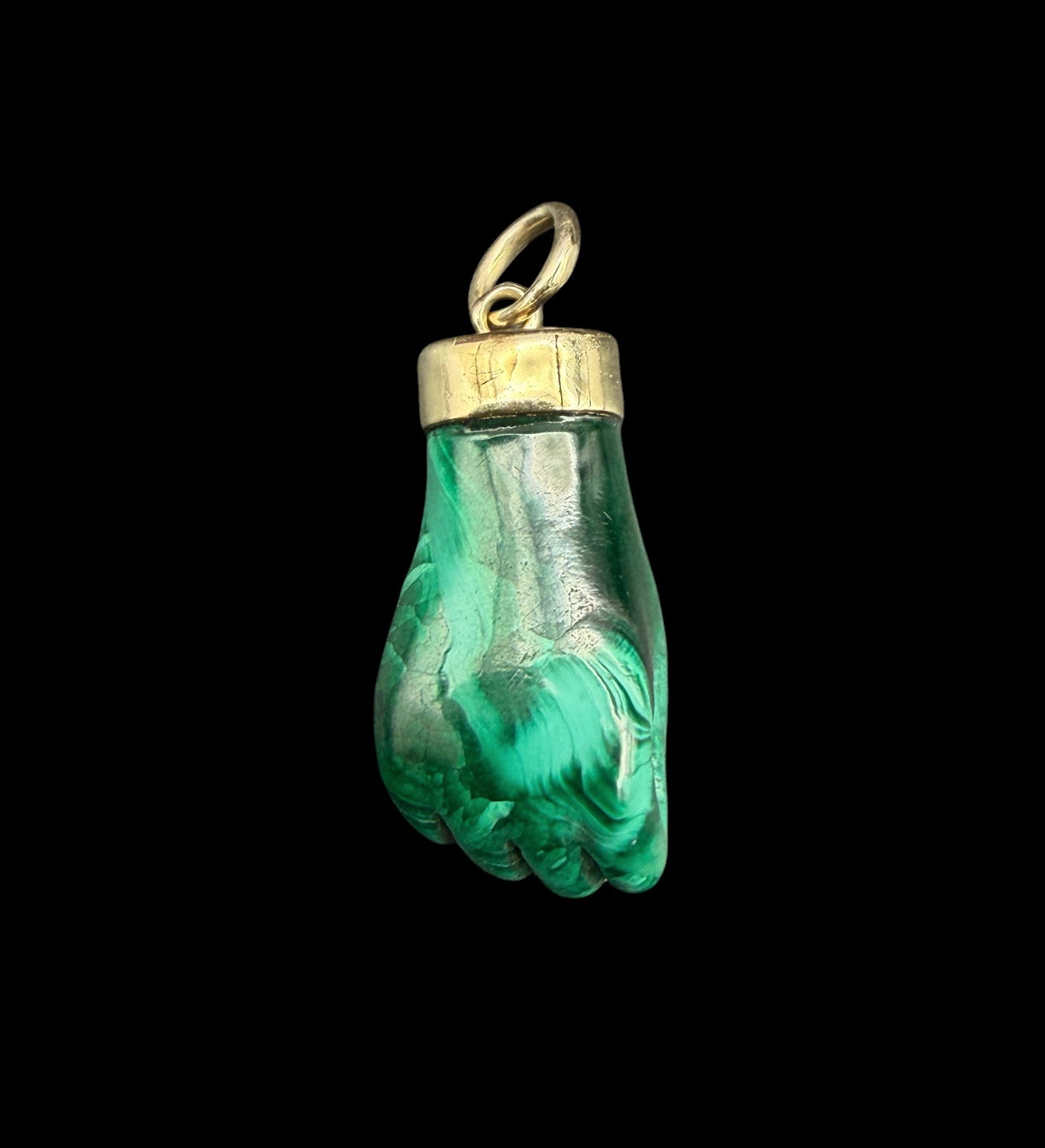 Malachite Fist Pendant