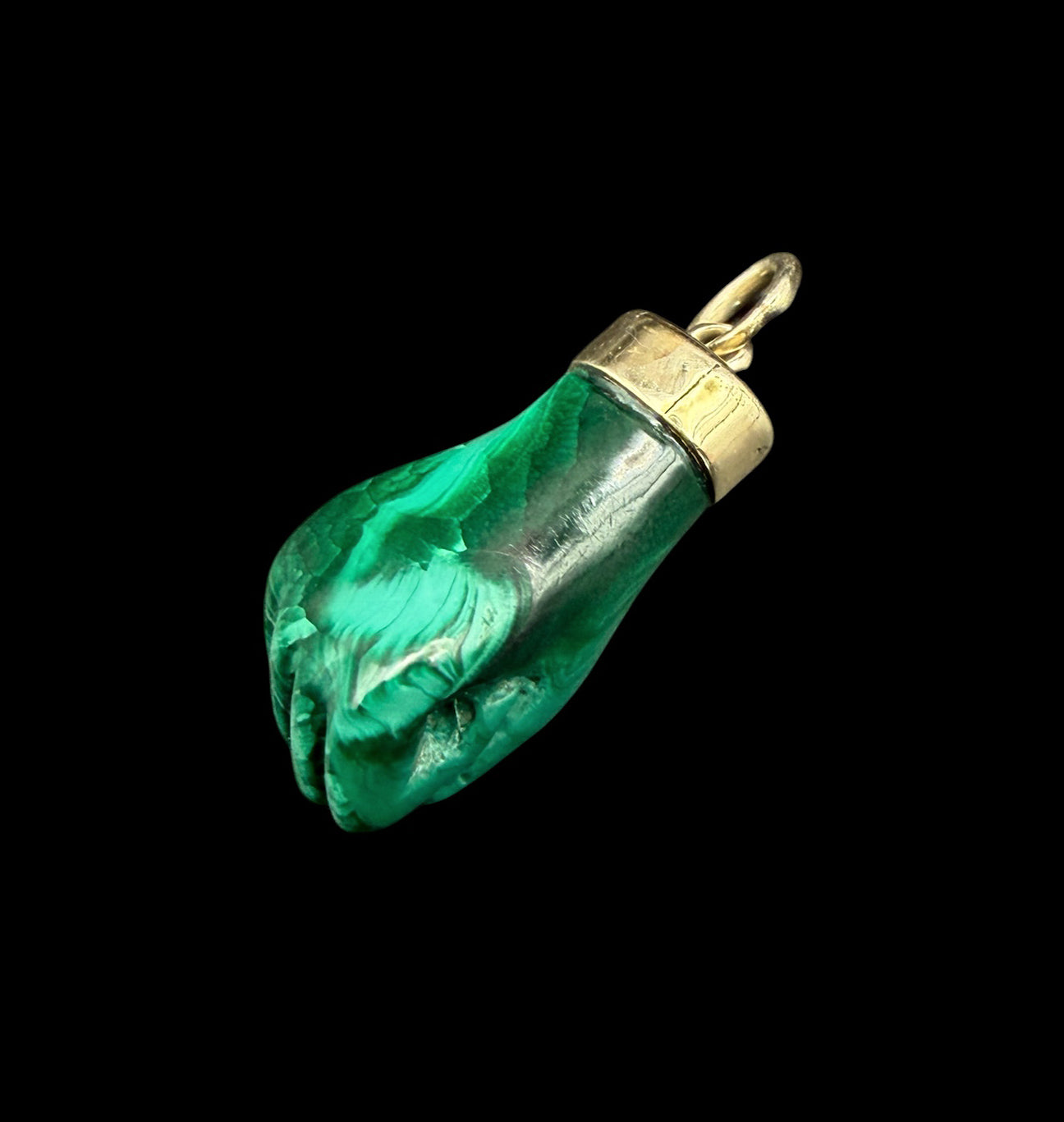 Malachite Fist Pendant