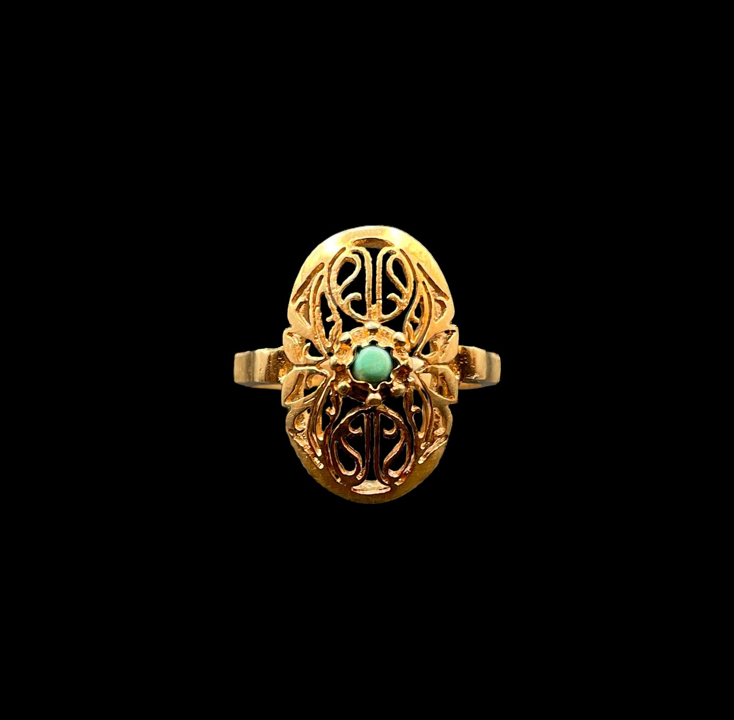 Turquoise Filigree Ring