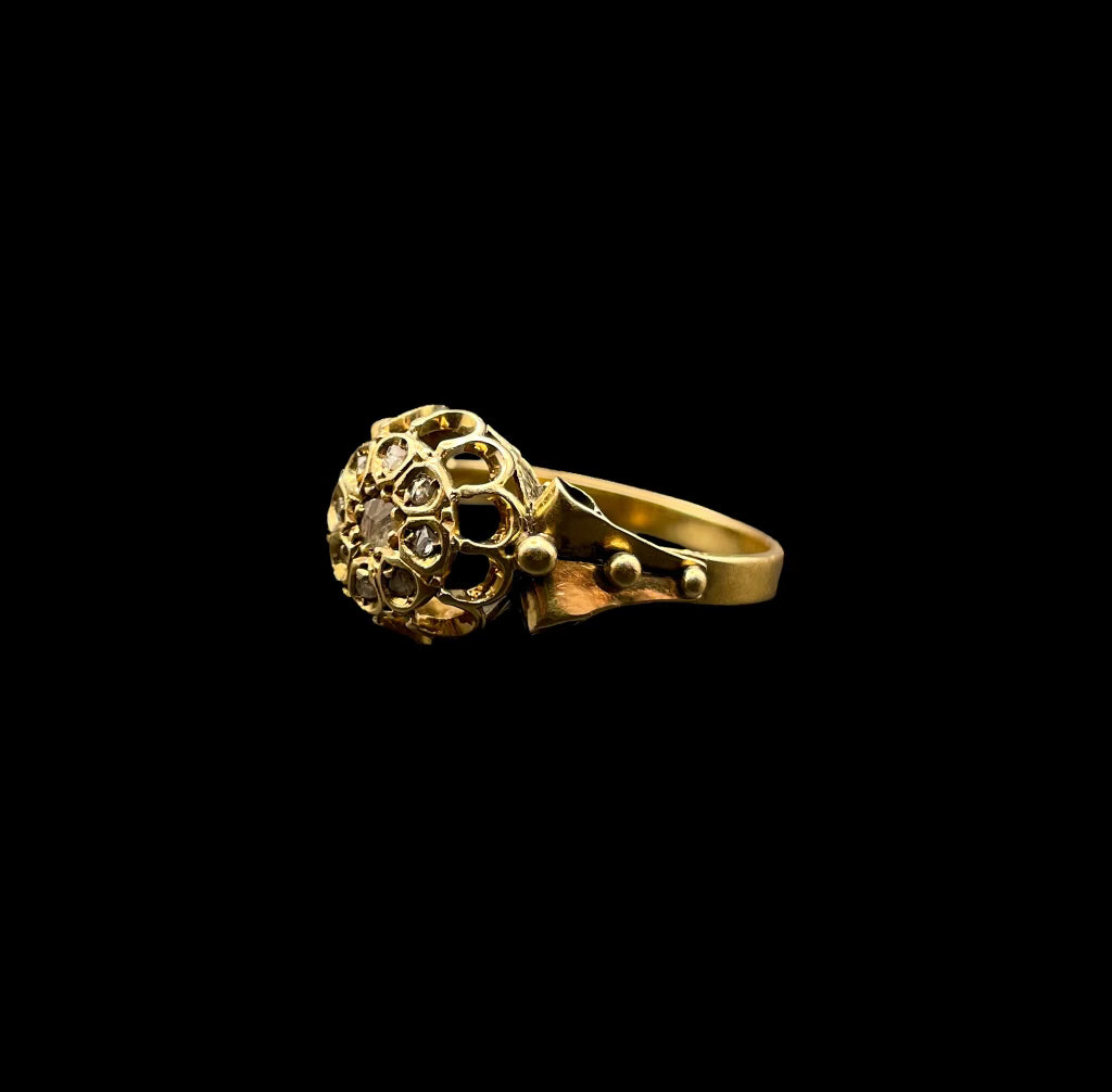 Victorian Rose-cut Cluster Ring