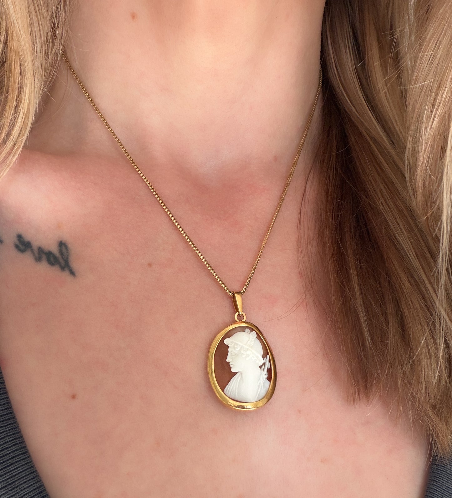 Divine Trickster Cameo Pendant