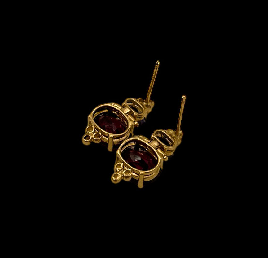 Garnet and Iolite Drops
