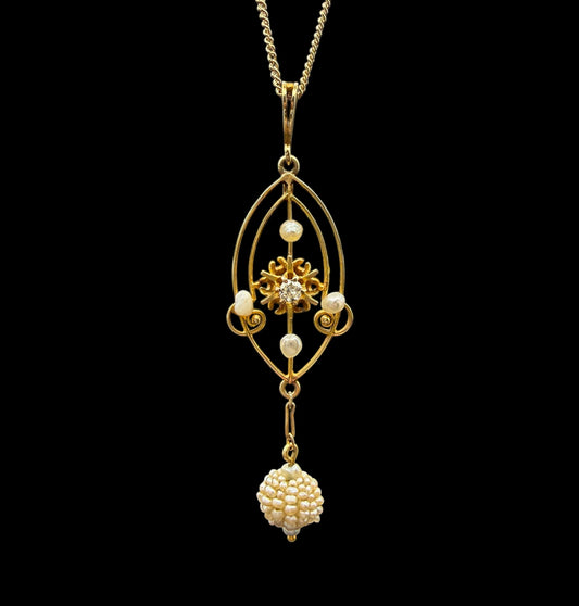 Snowflake Lavalier Necklace