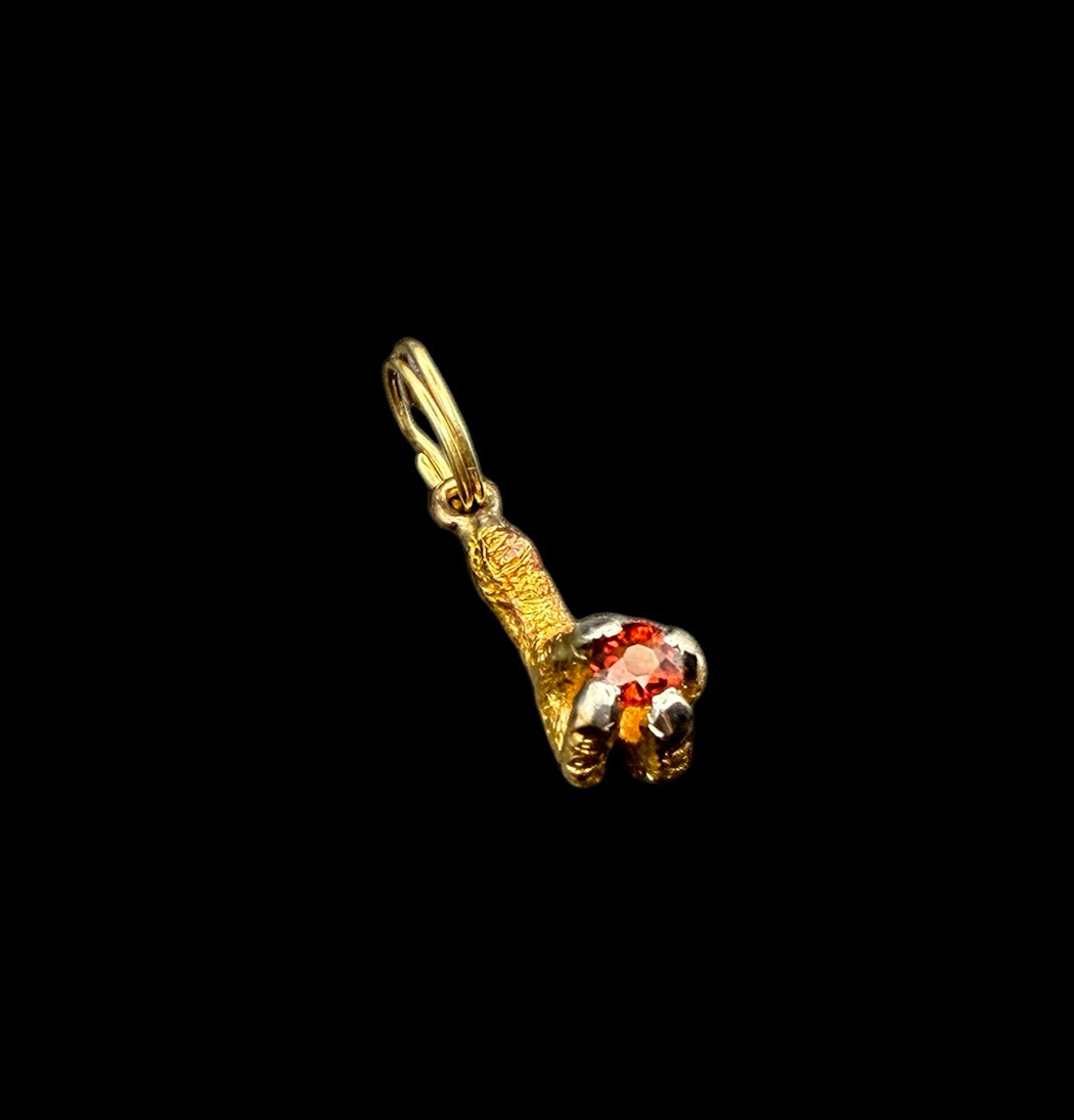Garnet Talon Charm
