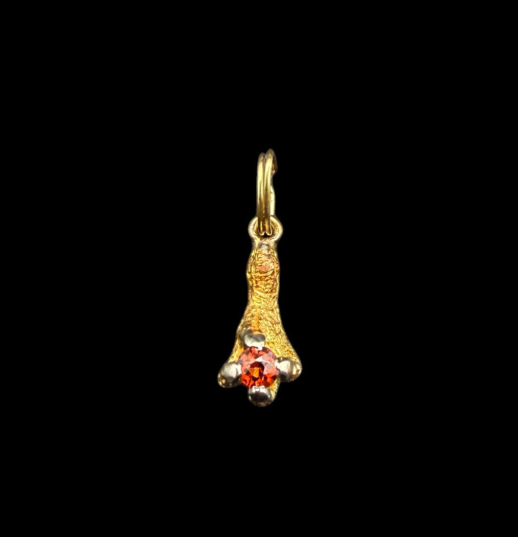Garnet Talon Charm