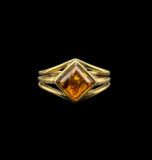 Amber Sun Ring