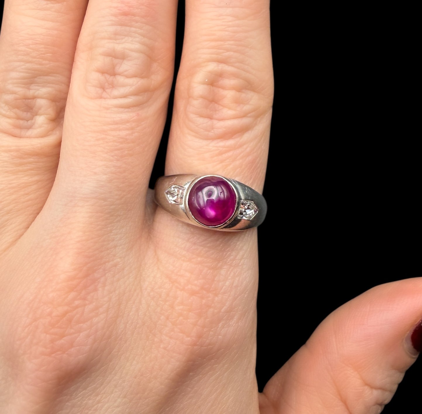 Star Ruby Eclipse Ring
