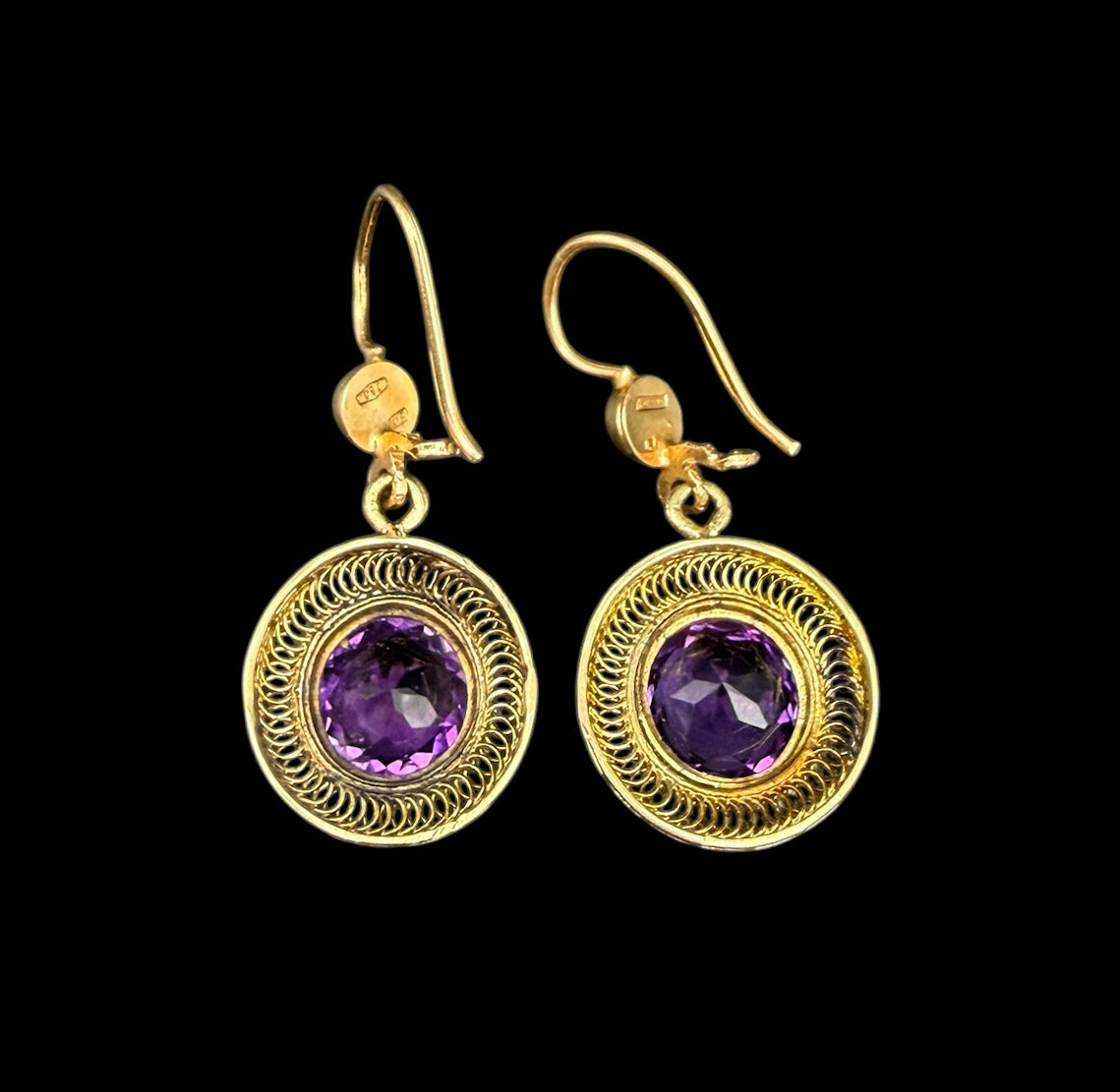 Amethyst and Pearl Drops