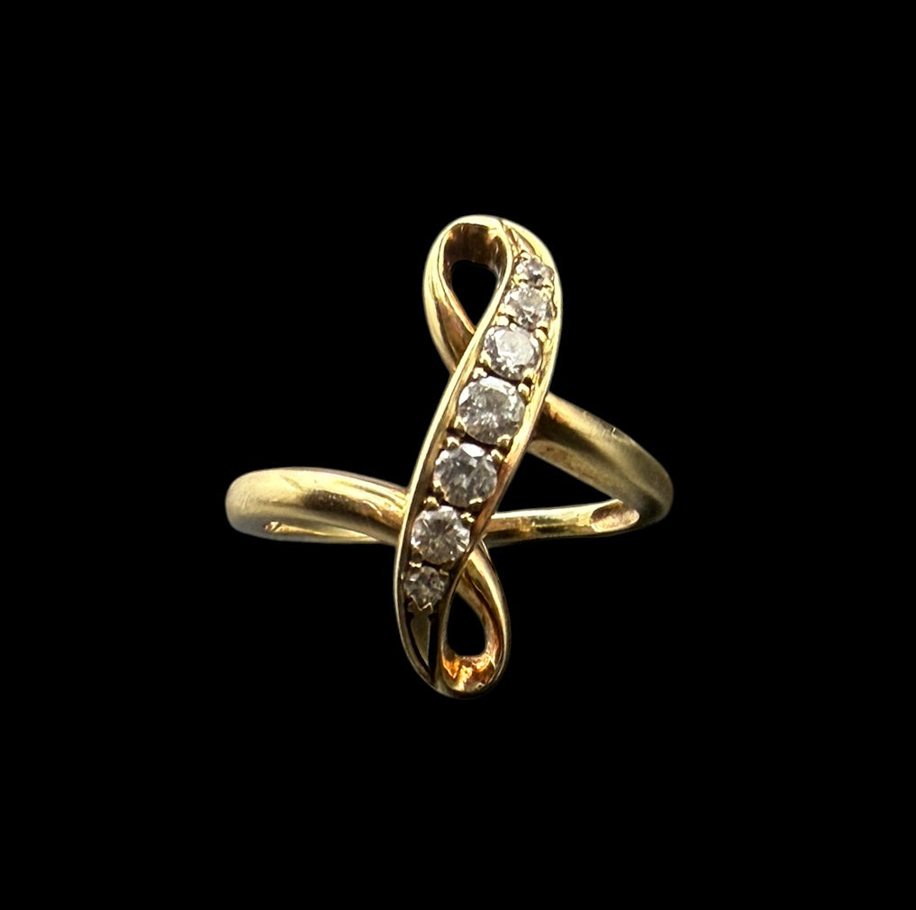 Diamond Swoop Ring