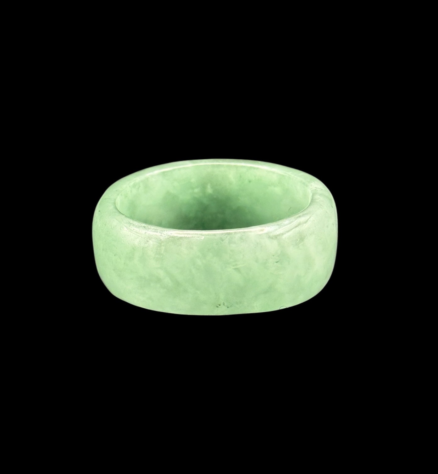Jadeite and Amethyst Hololith Ring