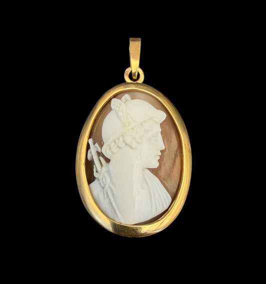Divine Trickster Cameo Pendant